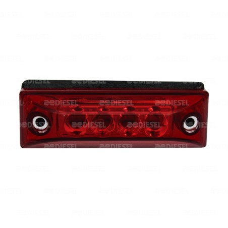 PLAFÓN 12V 4LED ROJO NAVEGACION