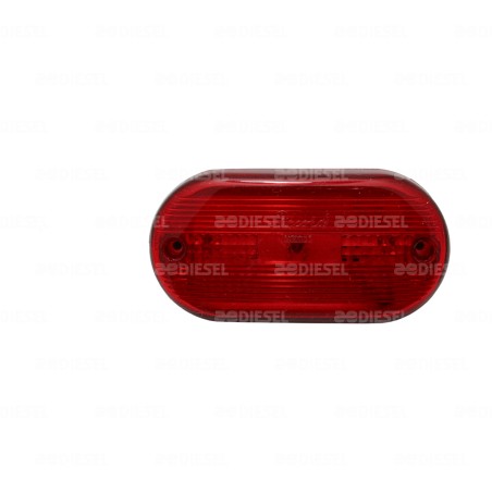 PLAFÓN 12V 3 LED ROJO 5015