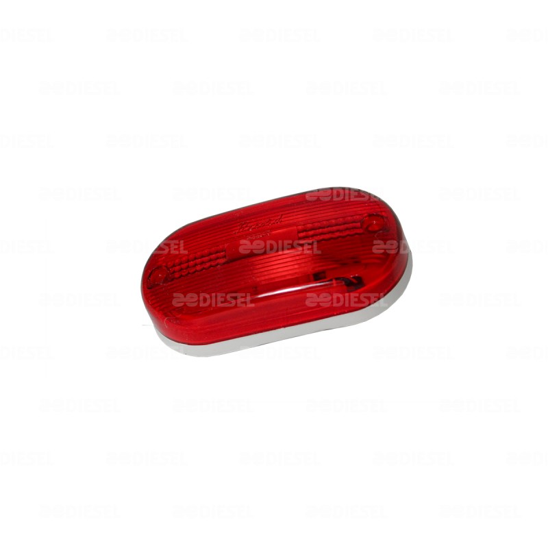 PLAFÓN 12V 3 LED ROJO 5015