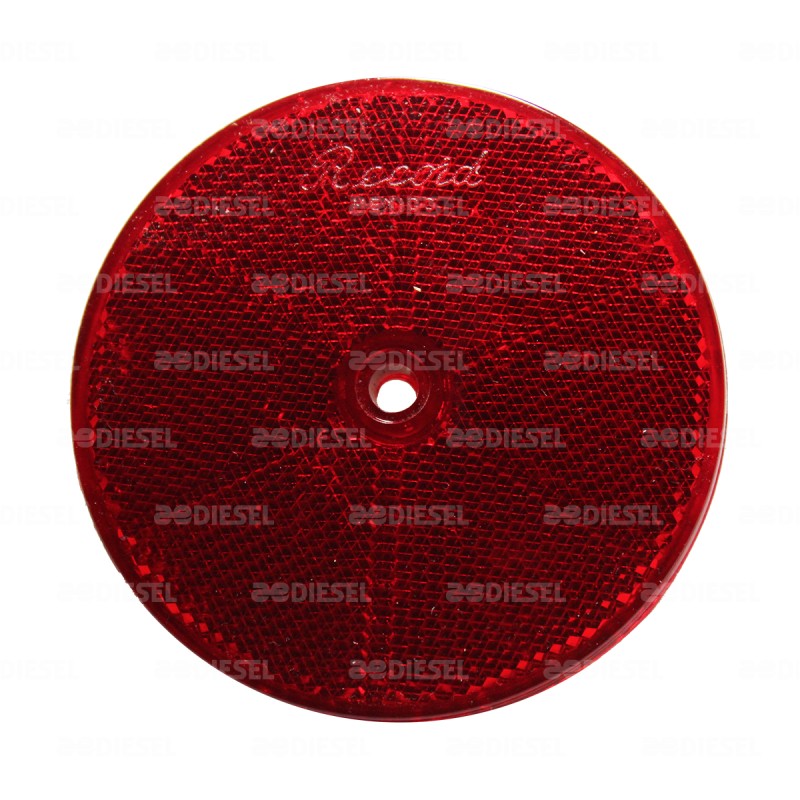 REFLEJANTE ROJO 3"1/4 82MM CON BARRENO
