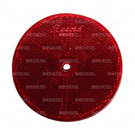 REFLEJANTE ROJO 3"1/4 82MM CON BARRENO
