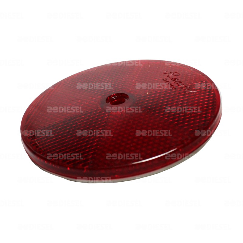 REFLEJANTE ROJO 3"1/4 82MM CON BARRENO