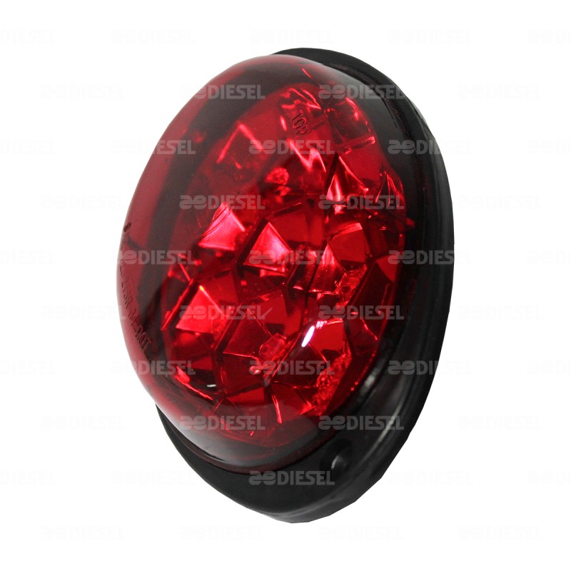 PLAFÓN 12V 9LED ROJA OVALADO AYCO 2P 1972