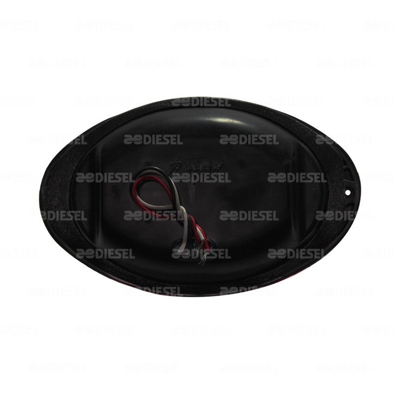 PLAFÓN 12V 9LED ROJA OVALADO AYCO 2P 1972