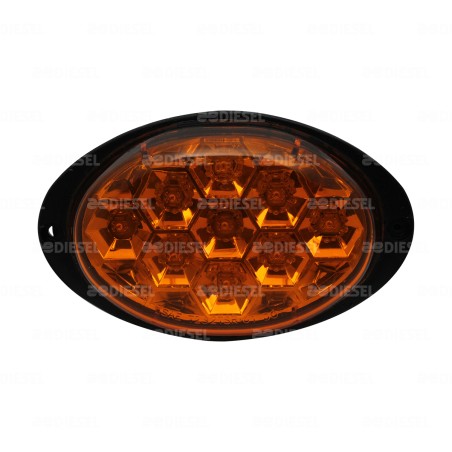 PLAFÓN 12V 9 LED ÁMBAR OVALADO AYCO