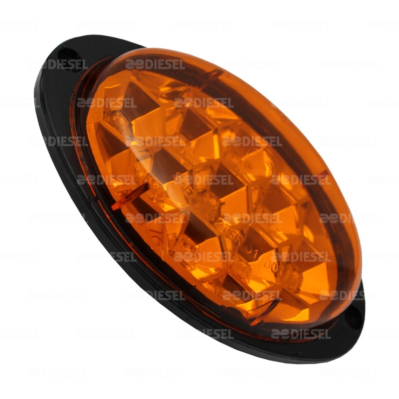 PLAFÓN 12V 9 LED ÁMBAR OVALADO AYCO