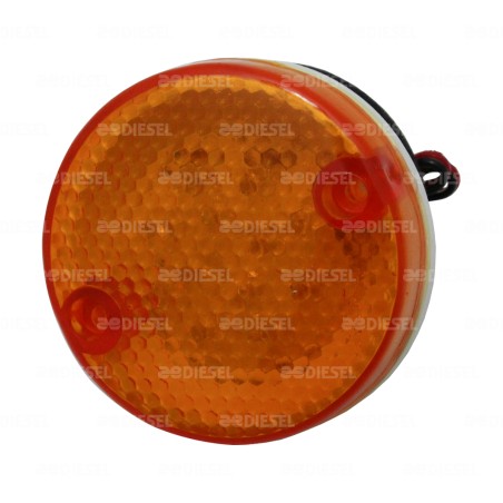 PLAFÓN 24V 12 LED ÁMBAR 70MM