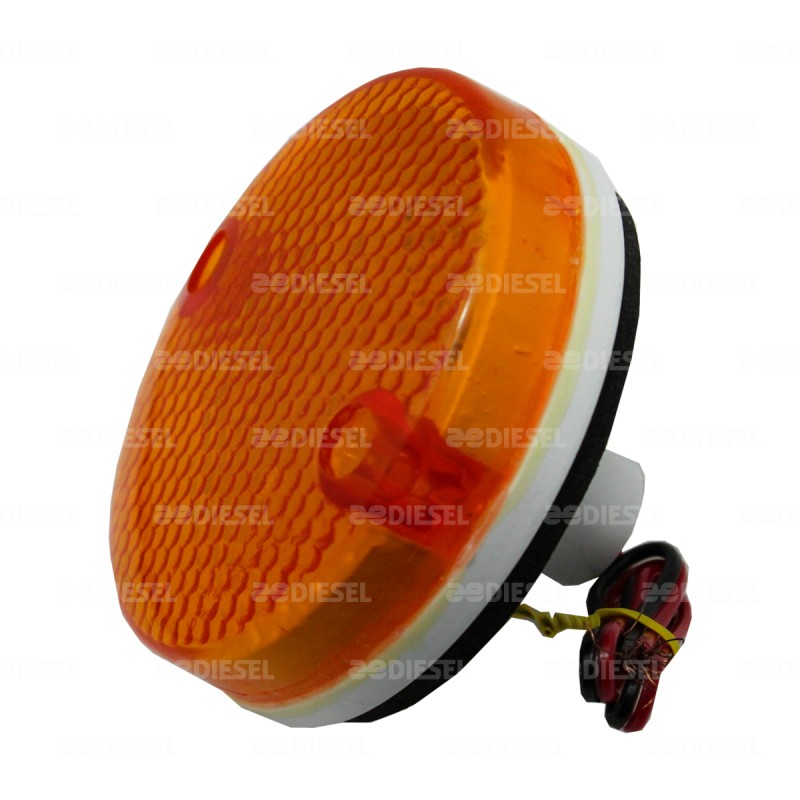 PLAFÓN 24V 12 LED ÁMBAR 70MM