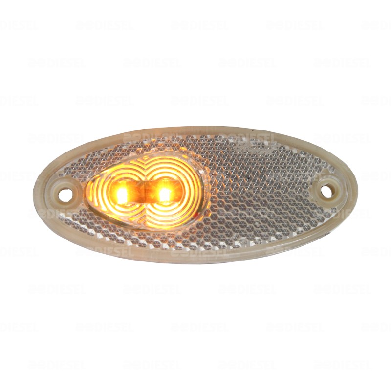 PLAFÓN 24V LED ÁMBAR 7145 CRISTA I6