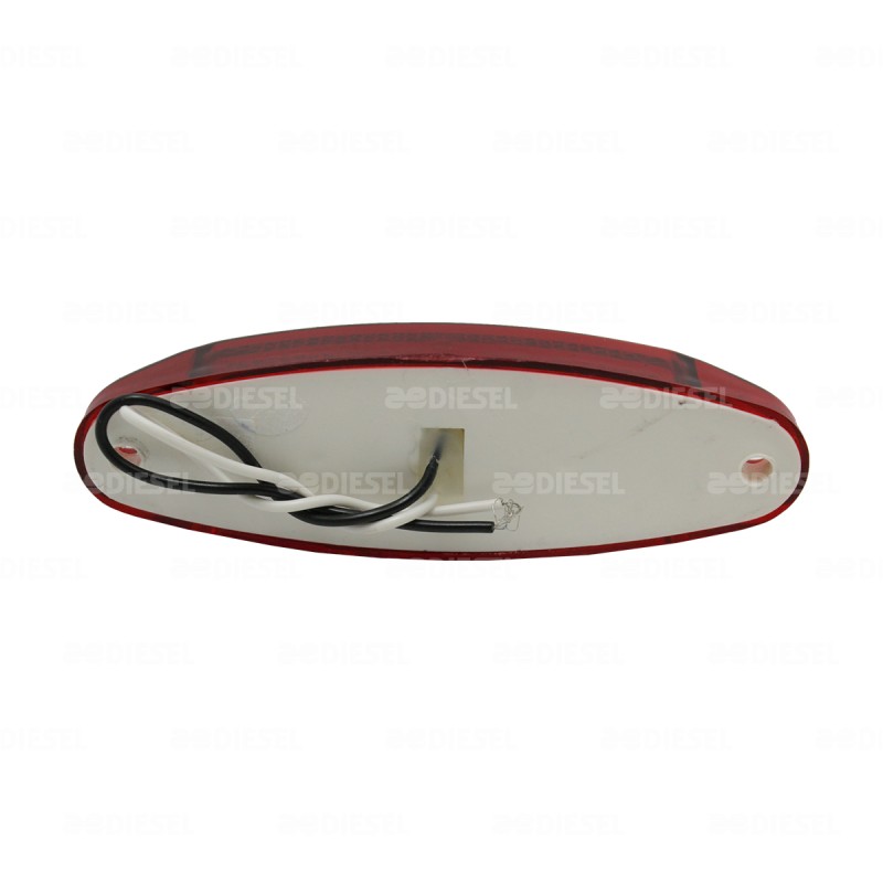PLAFÓN 12V 4LED ROJO SALMÓN