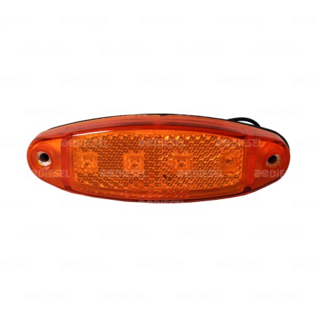 PLAFÓN 24V 4LED ÁMBAR SALMÓN