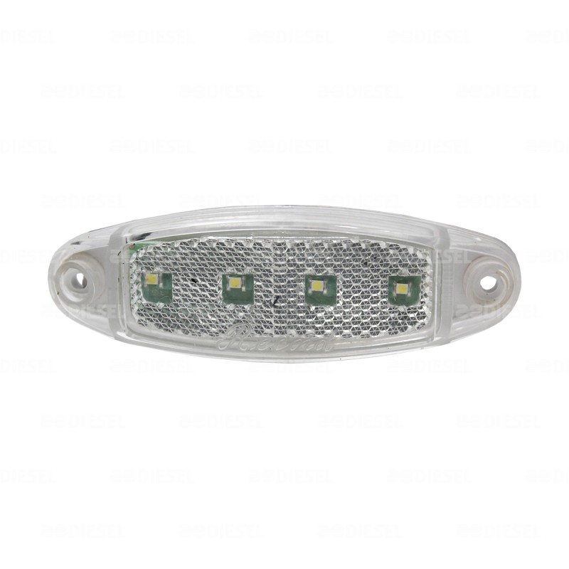 PLAFÓN 24V 4LED CRISTAL SALMÓN
