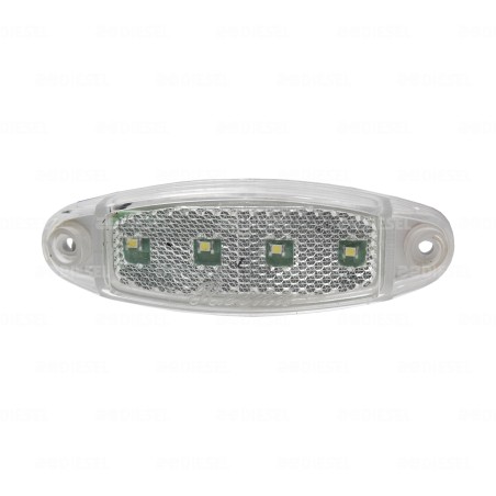 PLAFÓN 24V 4LED CRISTAL SALMÓN