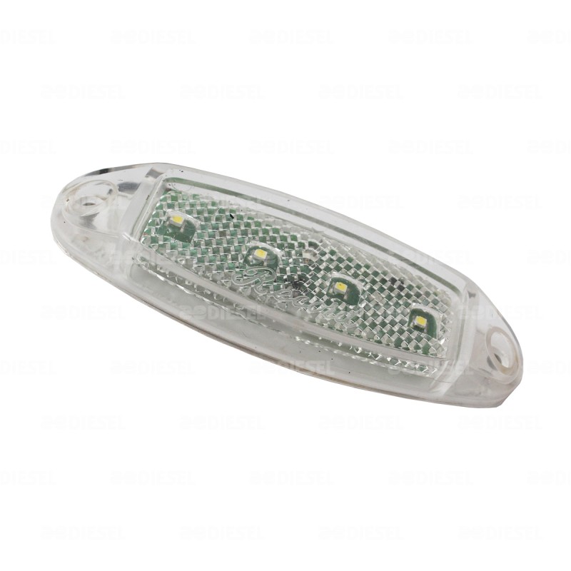 PLAFÓN 24V 4LED CRISTAL SALMÓN