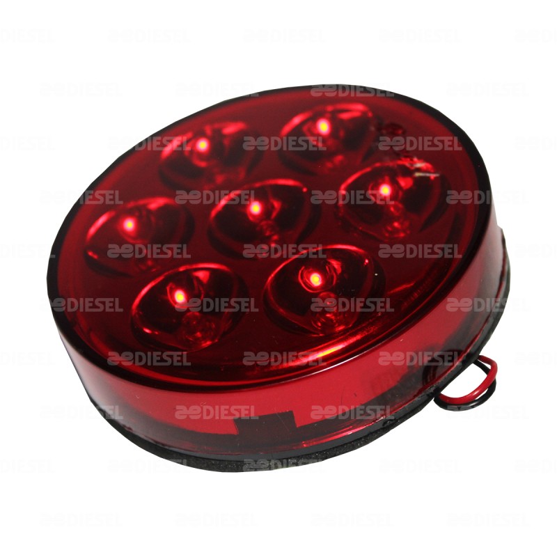 PLAFÓN 12V 7LED ROJO DINA URBANO