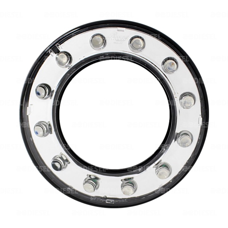 PLAFÓN 12V 12LED DONA 2 FUNCIONESUN ROJA