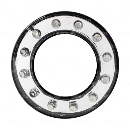 PLAFÓN 12V 12LED DONA 2 FUNCIONESUN ROJA