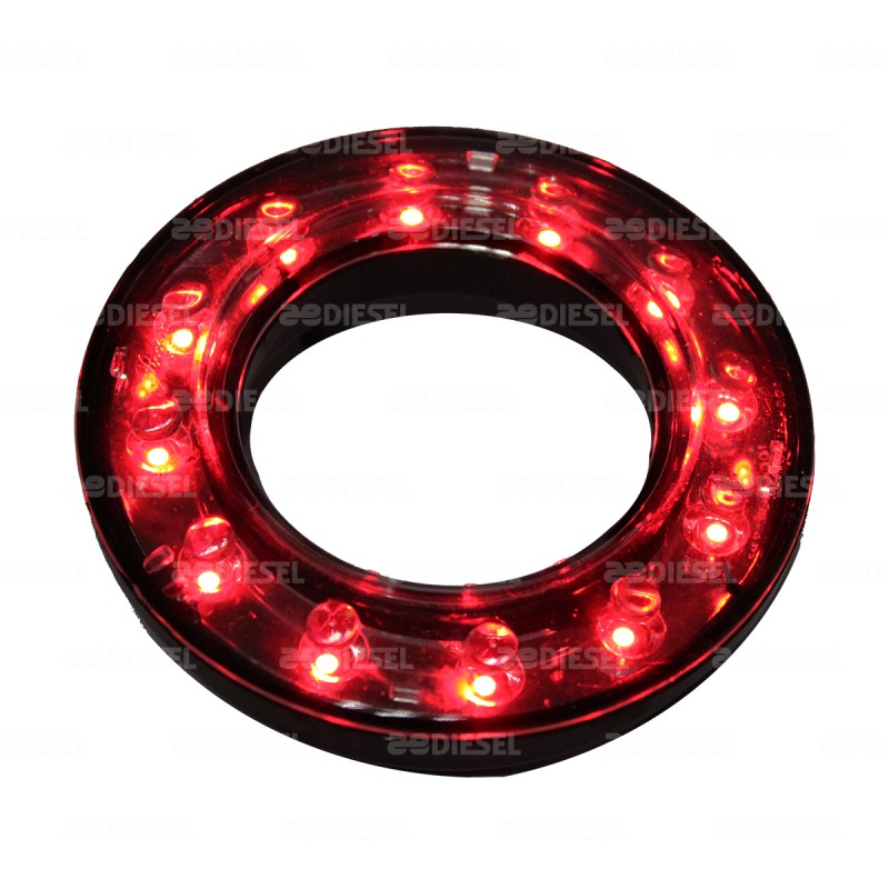 PLAFÓN 12V 12LED DONA 2 FUNCIONESUN ROJA