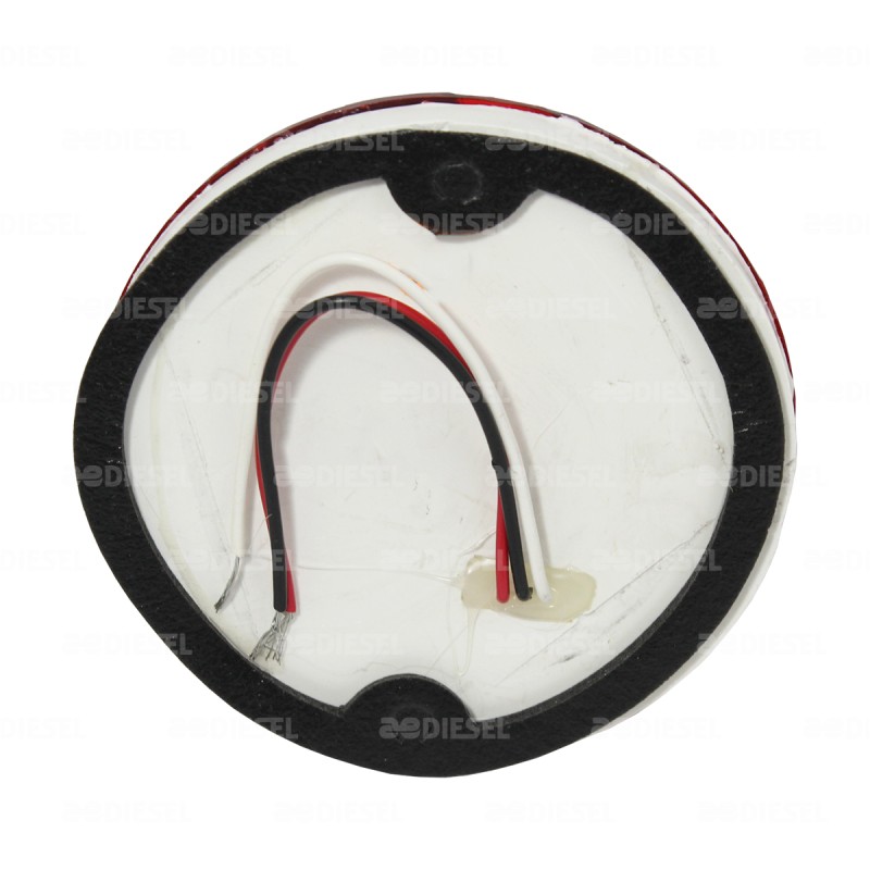 PLAFÓN 24V 10 LEDS ROJO 6030 MICA LISA