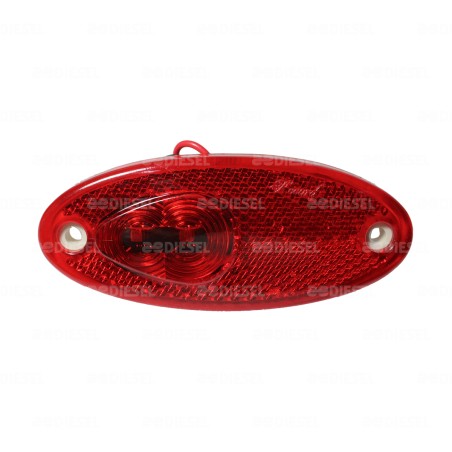 PLAFÓN 24V 2 LEDS ROJO BECCAR