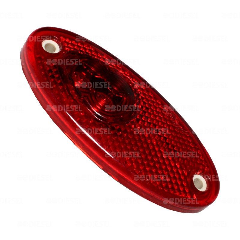 PLAFÓN 24V 2 LEDS ROJO BECCAR