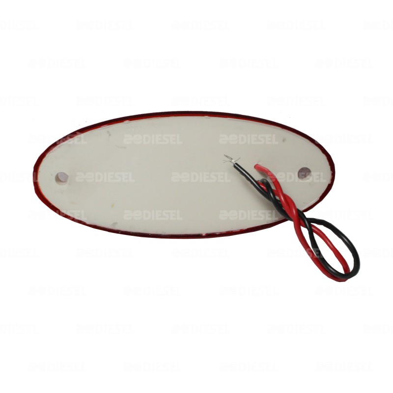 PLAFÓN 24V 2 LEDS ROJO BECCAR