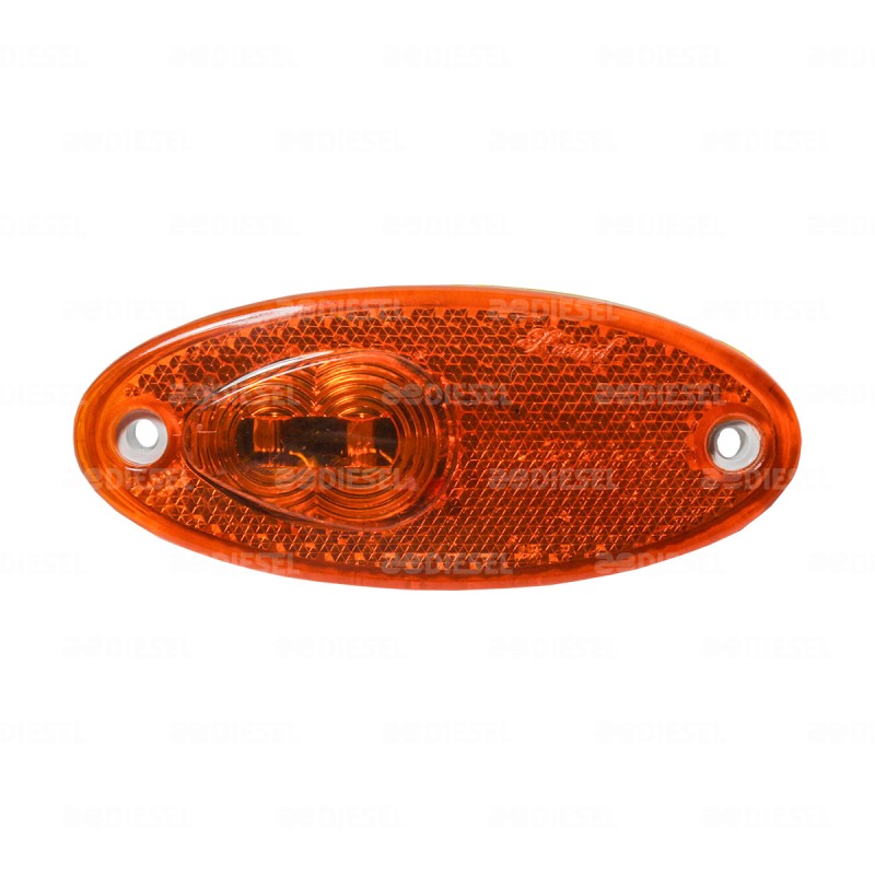 PLAFÓN 24V 2 LEDS ÁMBAR PB BECCAR 5230