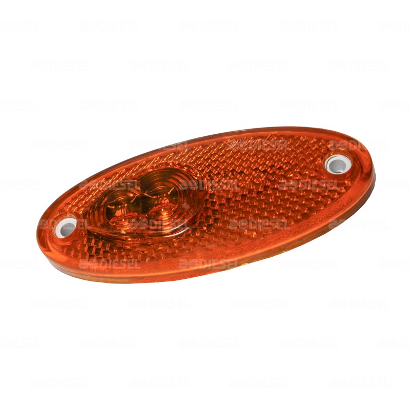 PLAFÓN 24V 2 LEDS ÁMBAR PB BECCAR 5230