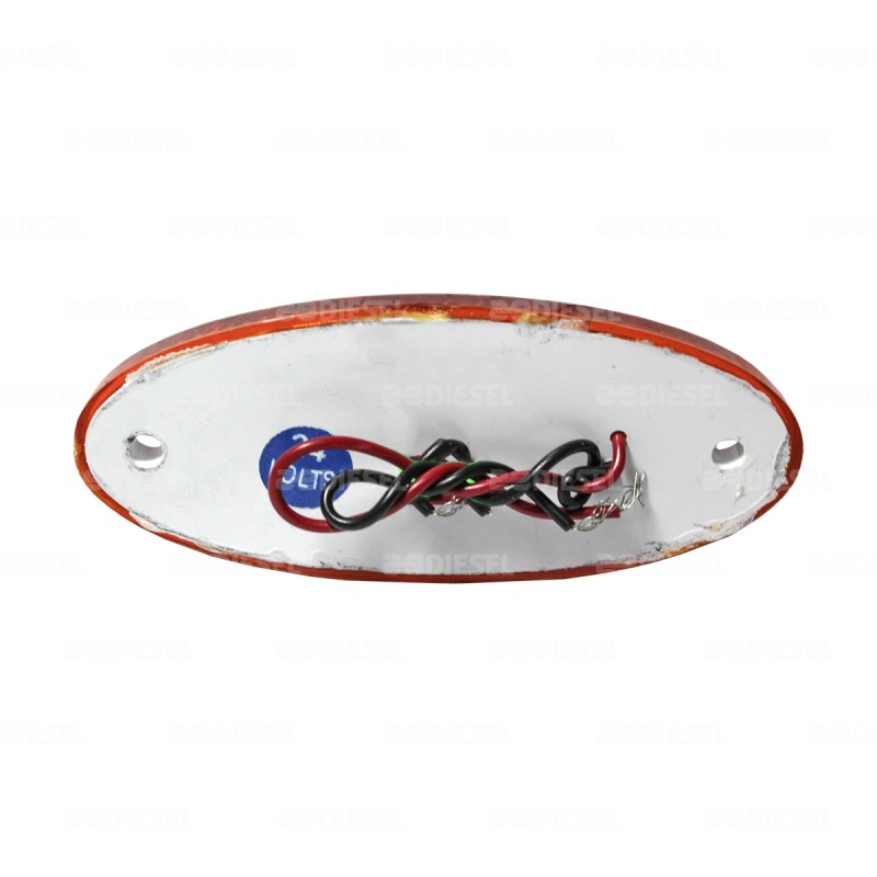 PLAFÓN 24V 2 LEDS ÁMBAR PB BECCAR 5230