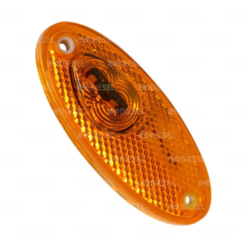 PLAFÓN 12V 2 LEDS ÁMBAR NAVE