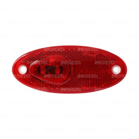 PLAFÓN 12V 2 LEDS ROJO NAVE
