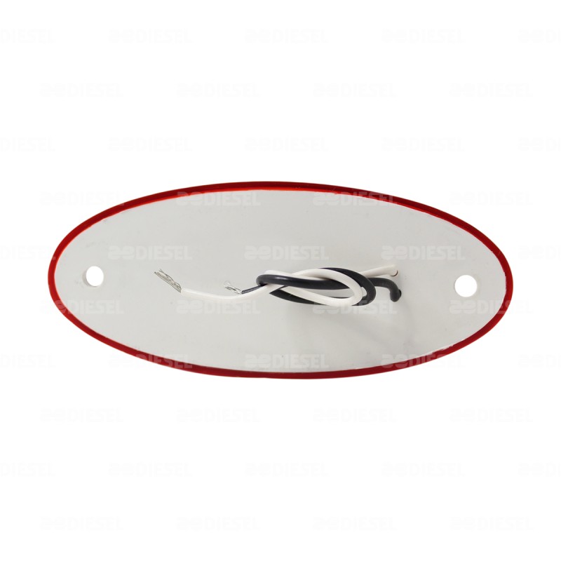 PLAFÓN 12V 2 LEDS ROJO NAVE