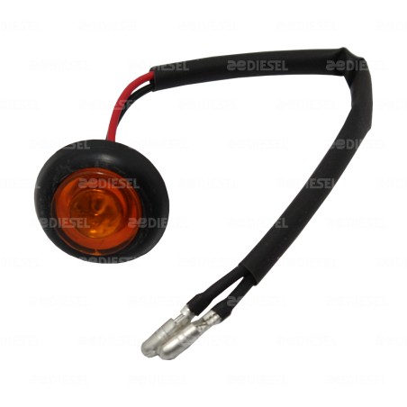 PILOTO 12V 3/4" 1 LED ÁMBAR