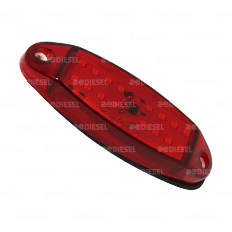 PLAFÓN 12V 16LED ROJO SALMÓN