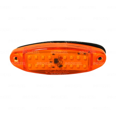 PLAFÓN 12V 16LED ÁMBAR SALMÓN