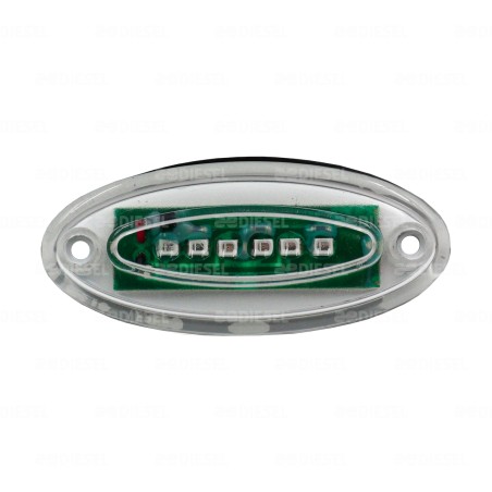 PLAFÓN 24V 6 LEDS CRIST ROJO I6