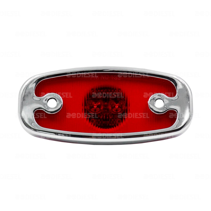 PLAFON 12V LED ROJO LAT V133XR