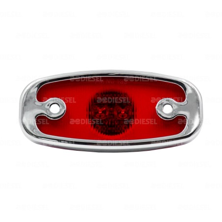 PLAFON 12V LED ROJO LAT V133XR