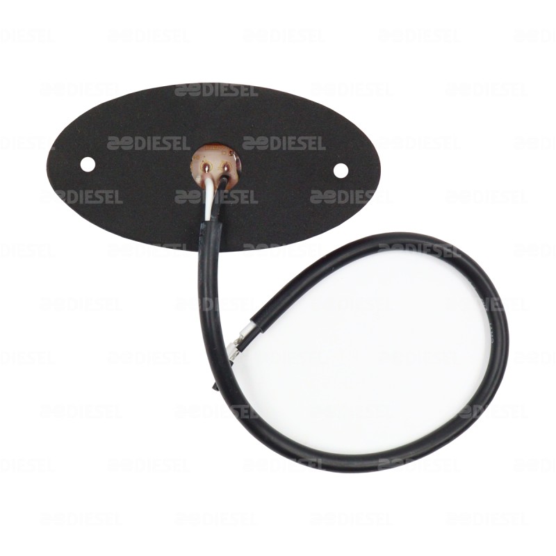 PLAFON 12V/24V LED ROJO ELIPTICO