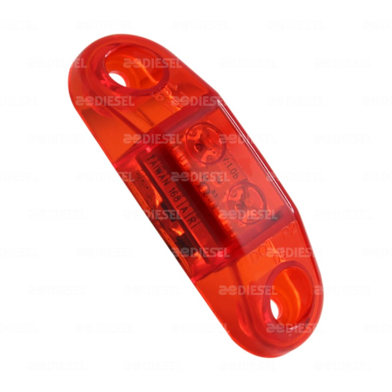 PLAFON 12V/24V 2 LED ROJO LAT NAV AYCO