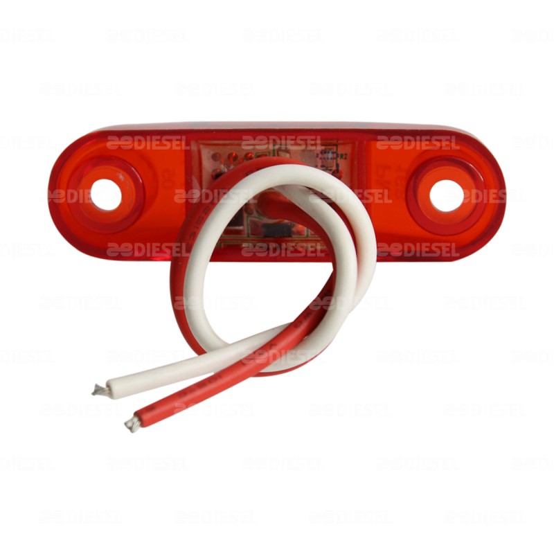 PLAFON 12V/24V 2 LED ROJO LAT NAV AYCO