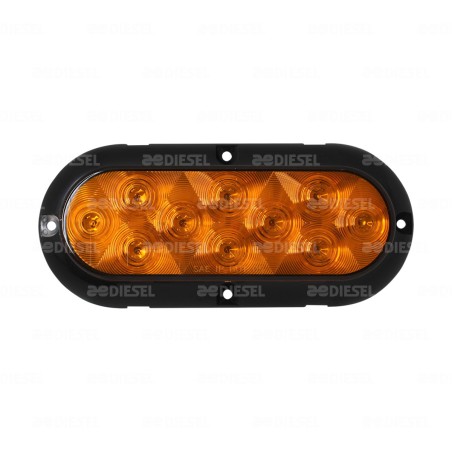 PLAFON 12V/24V-10 LED OVAL AMBAR