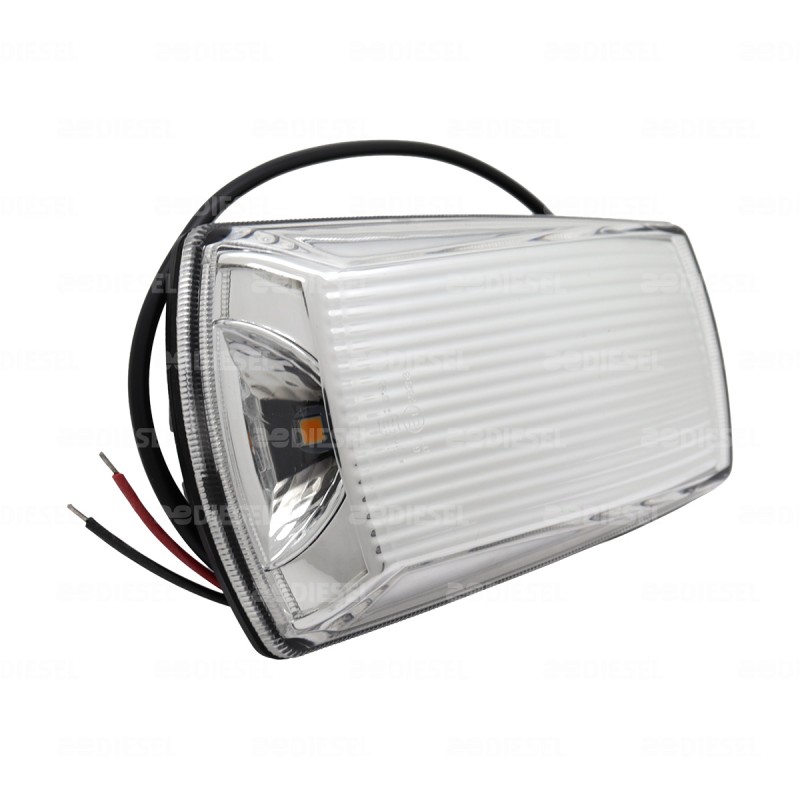 PLAFON 12/24V BLANCO LED AMBAR V9800