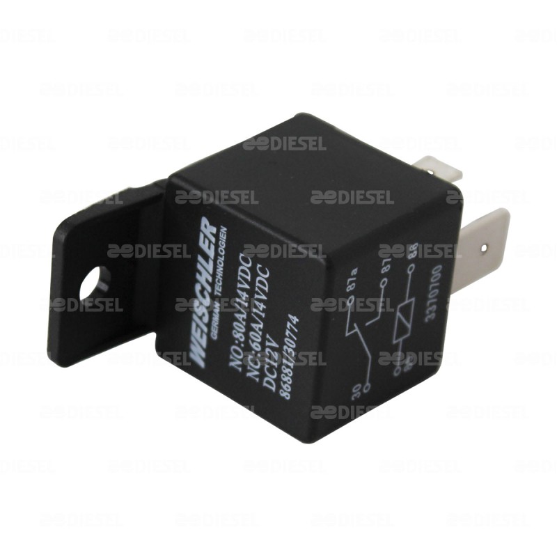 RELEVADOR 12V 5 P GRUESAS 60-80A NC NO