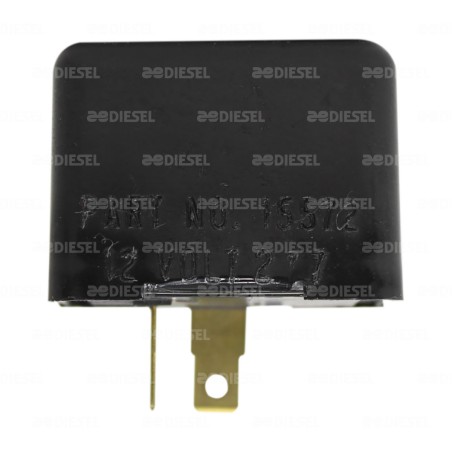 FLASHER 12V 2P NEGRO S/S 15572