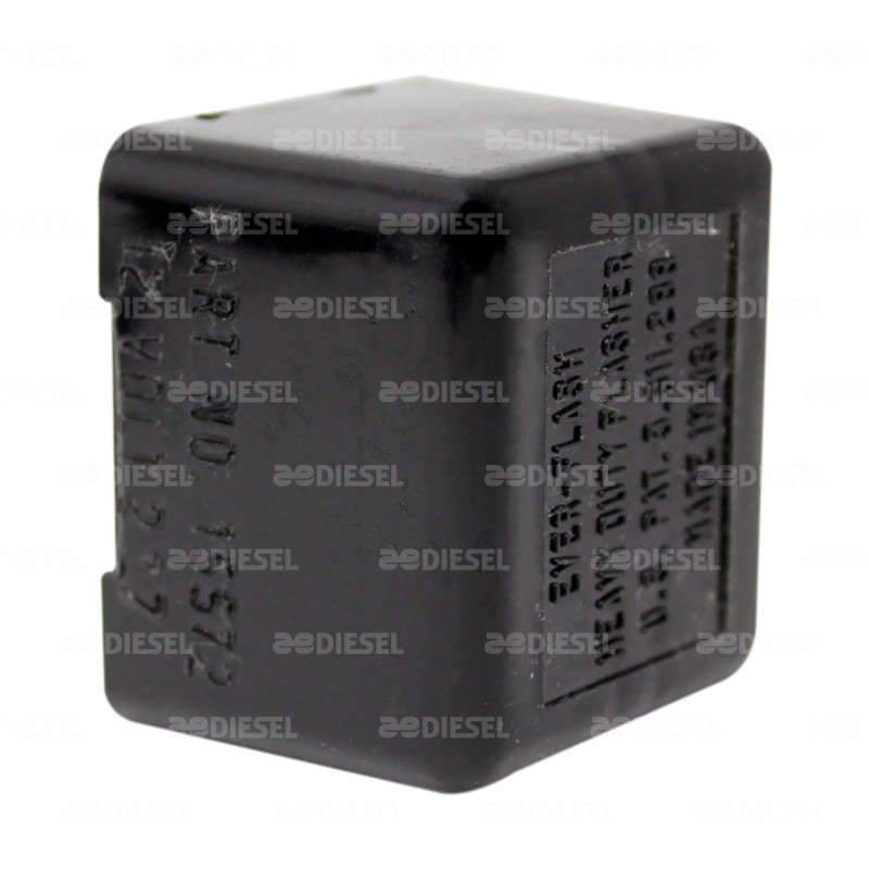 FLASHER 12V 2P NEGRO S/S 15572