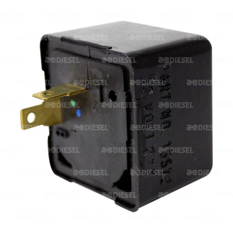 FLASHER 12V 2P NEGRO S/S 15572