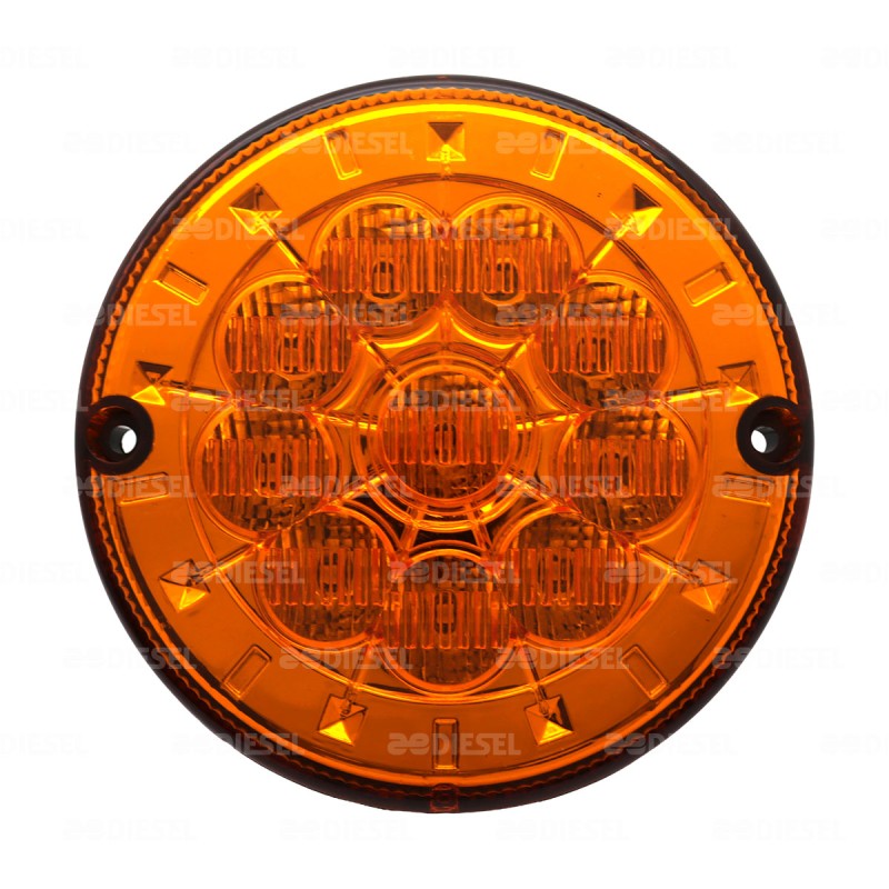 PLAFÓN 24V LED ÁMBAR 125MM C/C