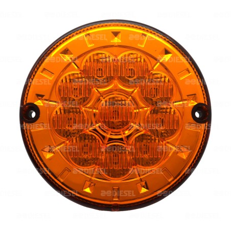 PLAFÓN 24V LED ÁMBAR 125MM C/C