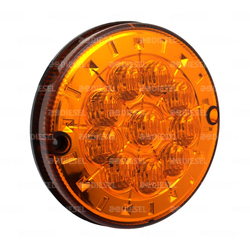 PLAFÓN 24V LED ÁMBAR 125MM C/C